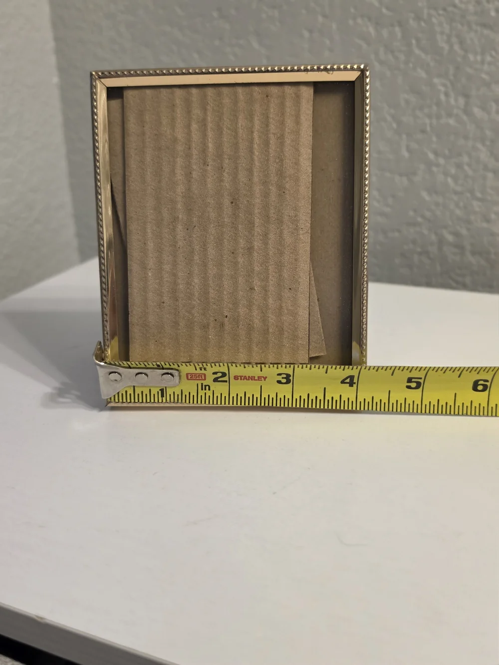 Vintage Gold Beaded Metal Photo Frame - Gold Picture Frame